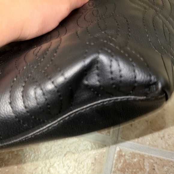 Black Patterned Shoulder Bag - Picture 6 of 9